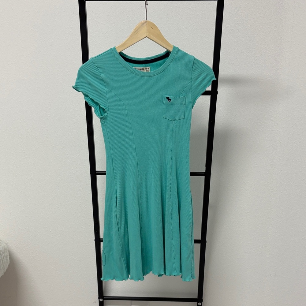 Abercrombie Kids Turquoise dress with pockets